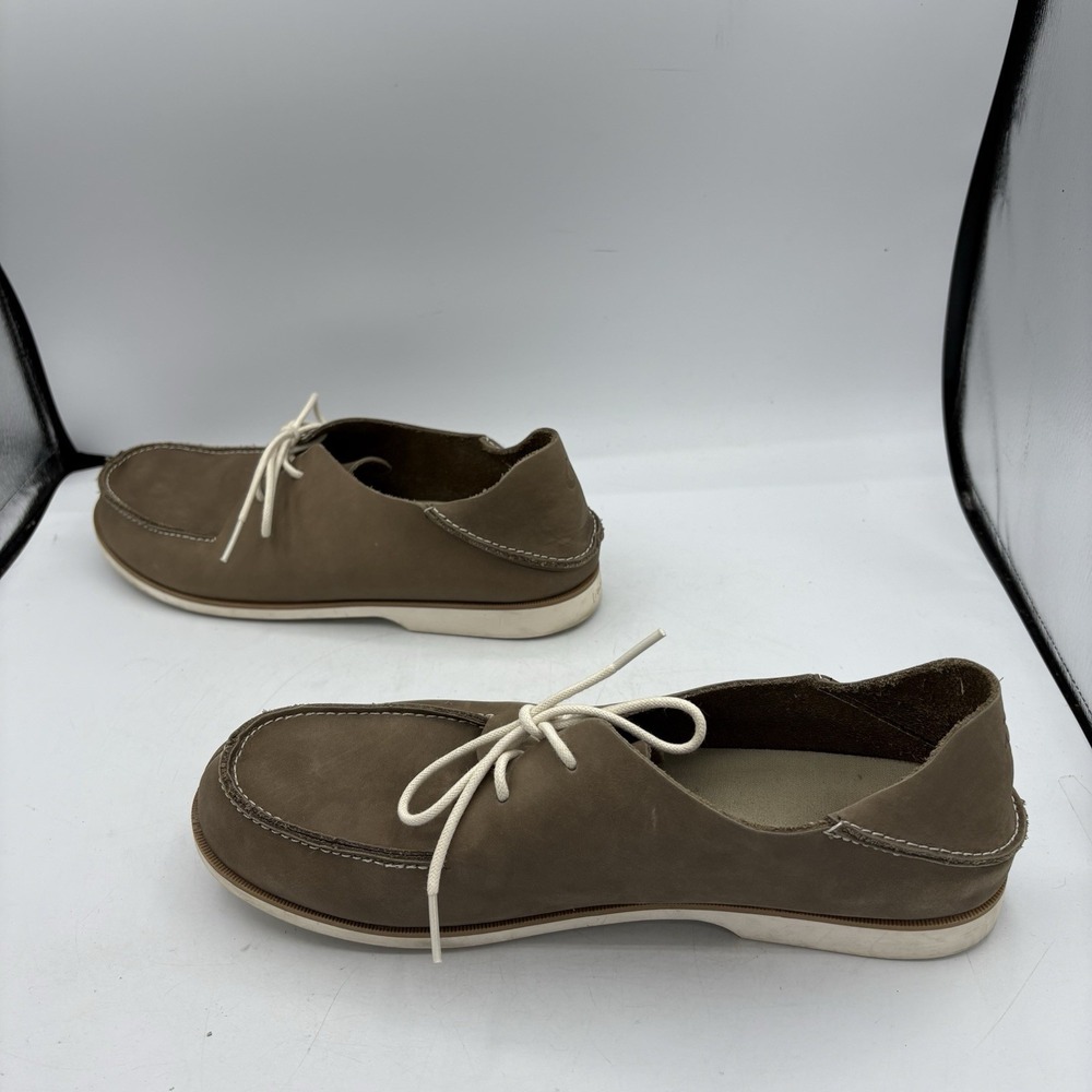 Olukai Shoes Mens Size 11 Holokai Boat Brown Thin Leather‎ - Picture 9 of 10
